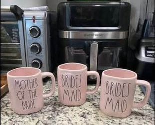 New Rae Dunn Wedding mugs 1 Mother of the Bride ,2 Brides maid $5 each never used must pick up