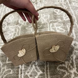 Set Of 2 Flower Girl Baskets 