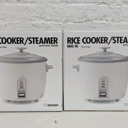 Zojirushi 6-Cup Rice Cooker Steamer with Automatic Keep Warm Function NHS-10