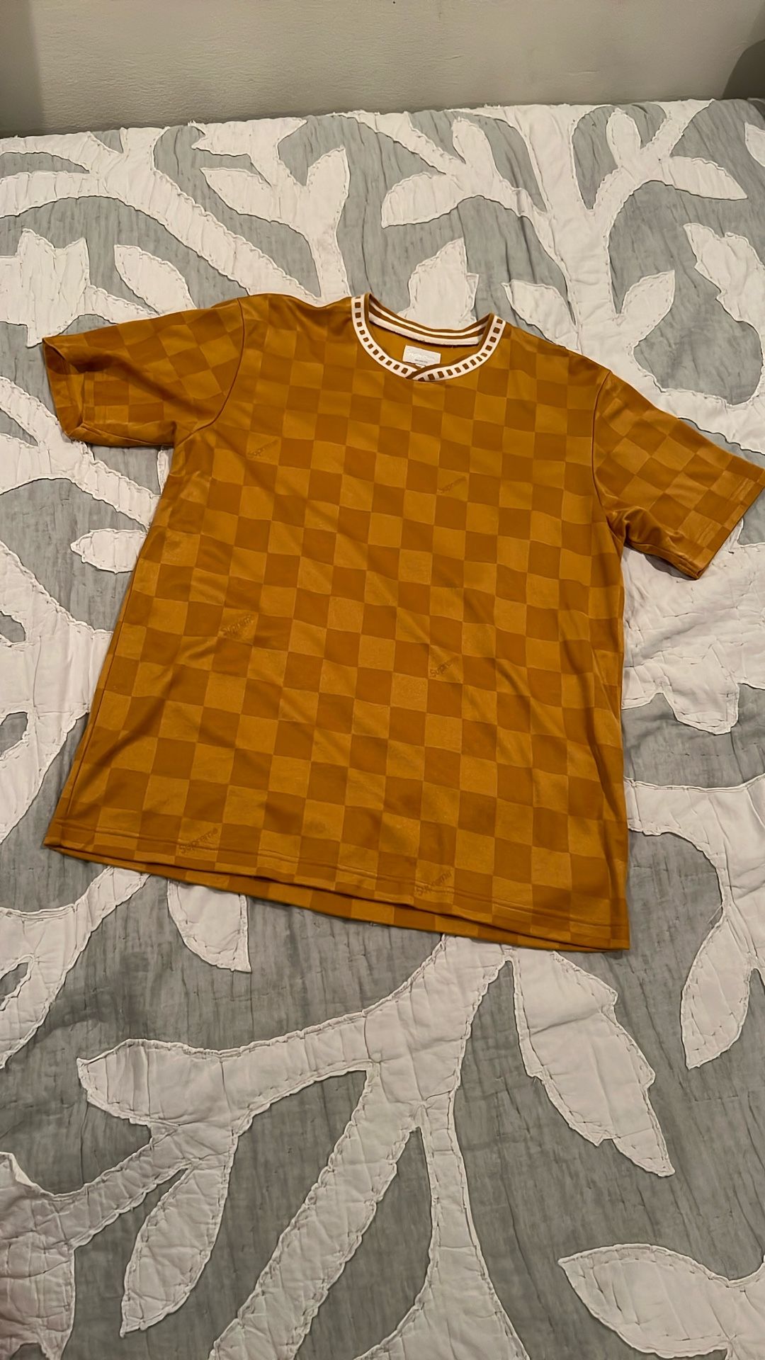 Supreme New York Checkered Soccer Jersey Size Medium
