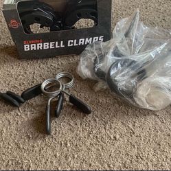 Set Of Barbell Clamps 