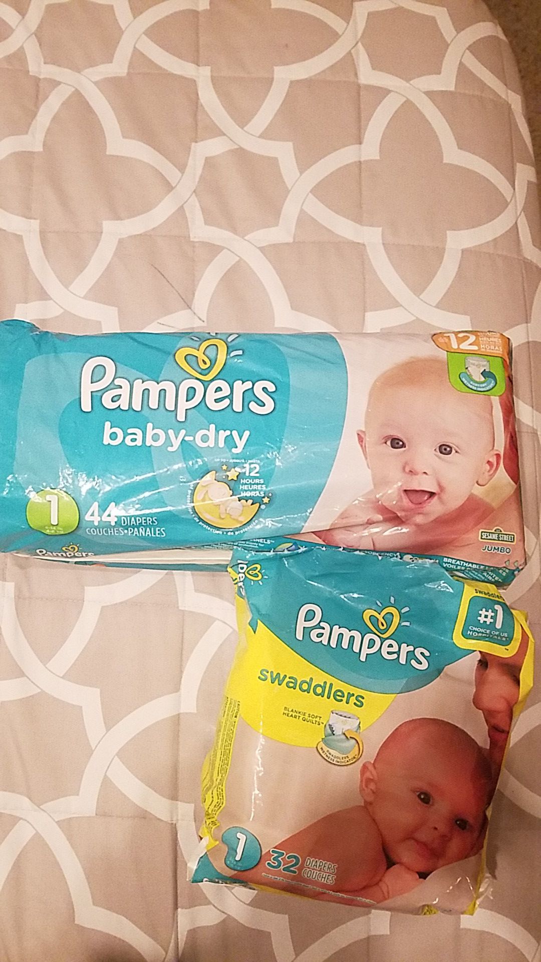 Pampers biapers size 1