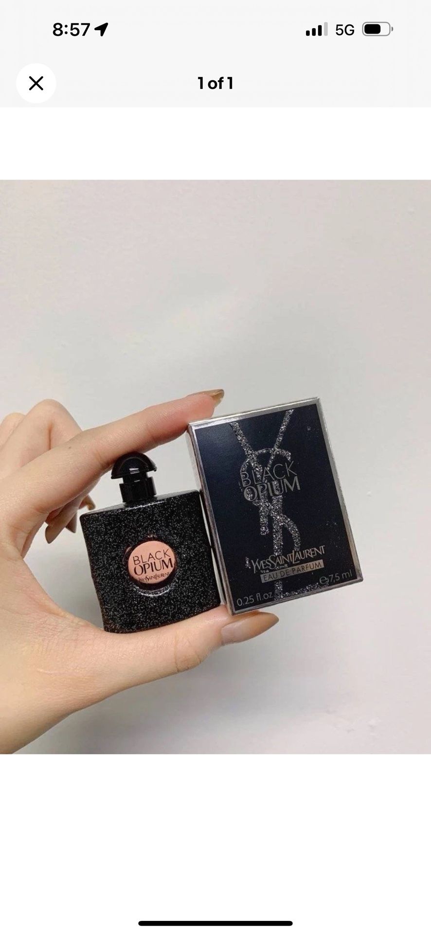 YSL Black Opium Womens Perfume EDP Mini Splash 7.5 ml / 0.25 oz last one