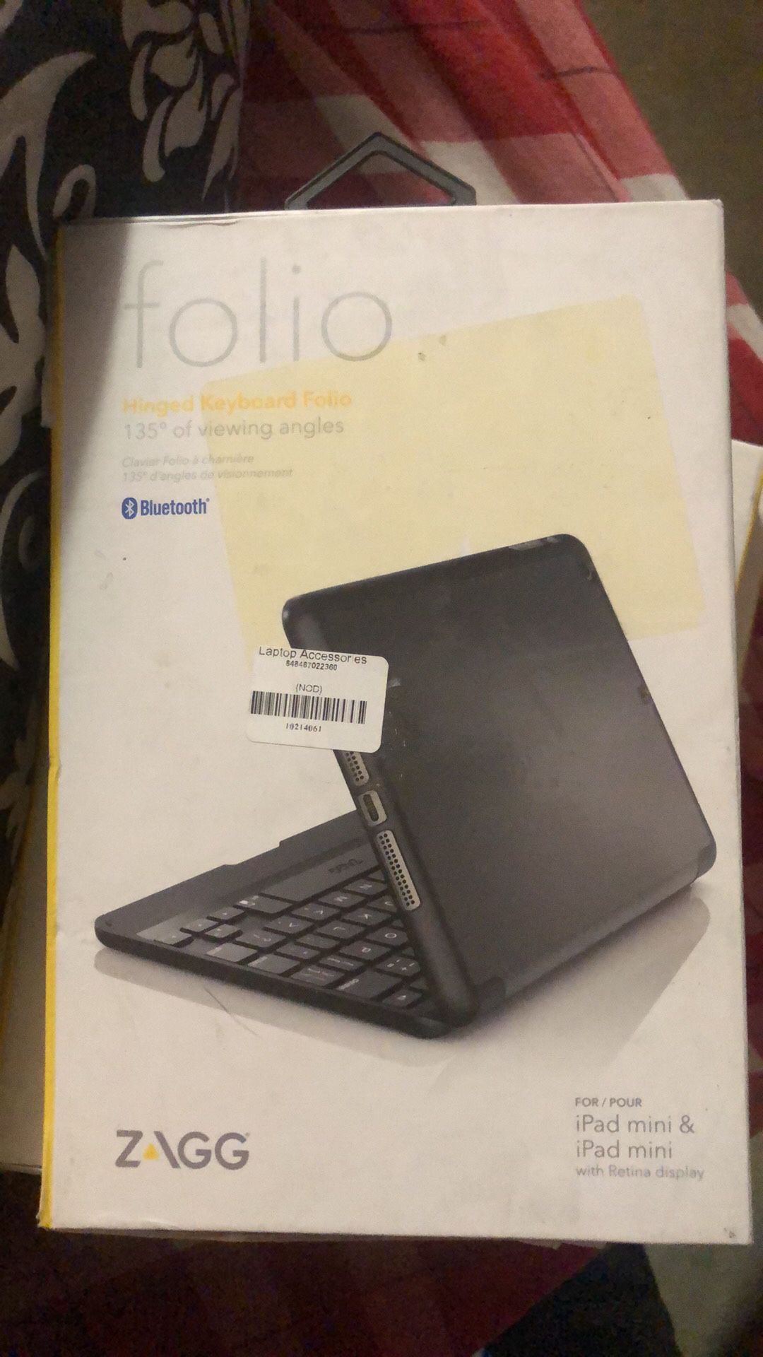 ZAGG Folio Case, Hinged with Bluetooth Keyboard for iPad mini/mini Retina