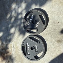 CAP Barbell 45 lb Olympic Grip Weight Plates