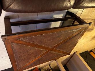 Dark brown coffee table