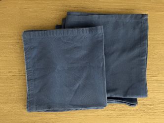 World Market Cotton Napkins Blue Set of 7