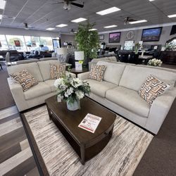 2 PC SOFA AND LOVESEAT 