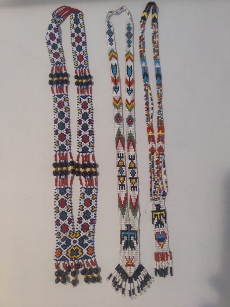 Native American Necklaces And Coin Pruse And Small Bag