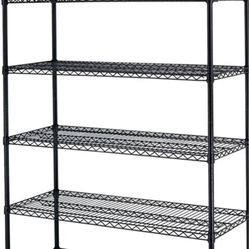 Heavy Duty 6-Tier Metal Rolling Storage Shelf