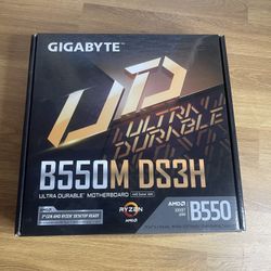 Gigabyte AM4 Motherboard B550M DS3H