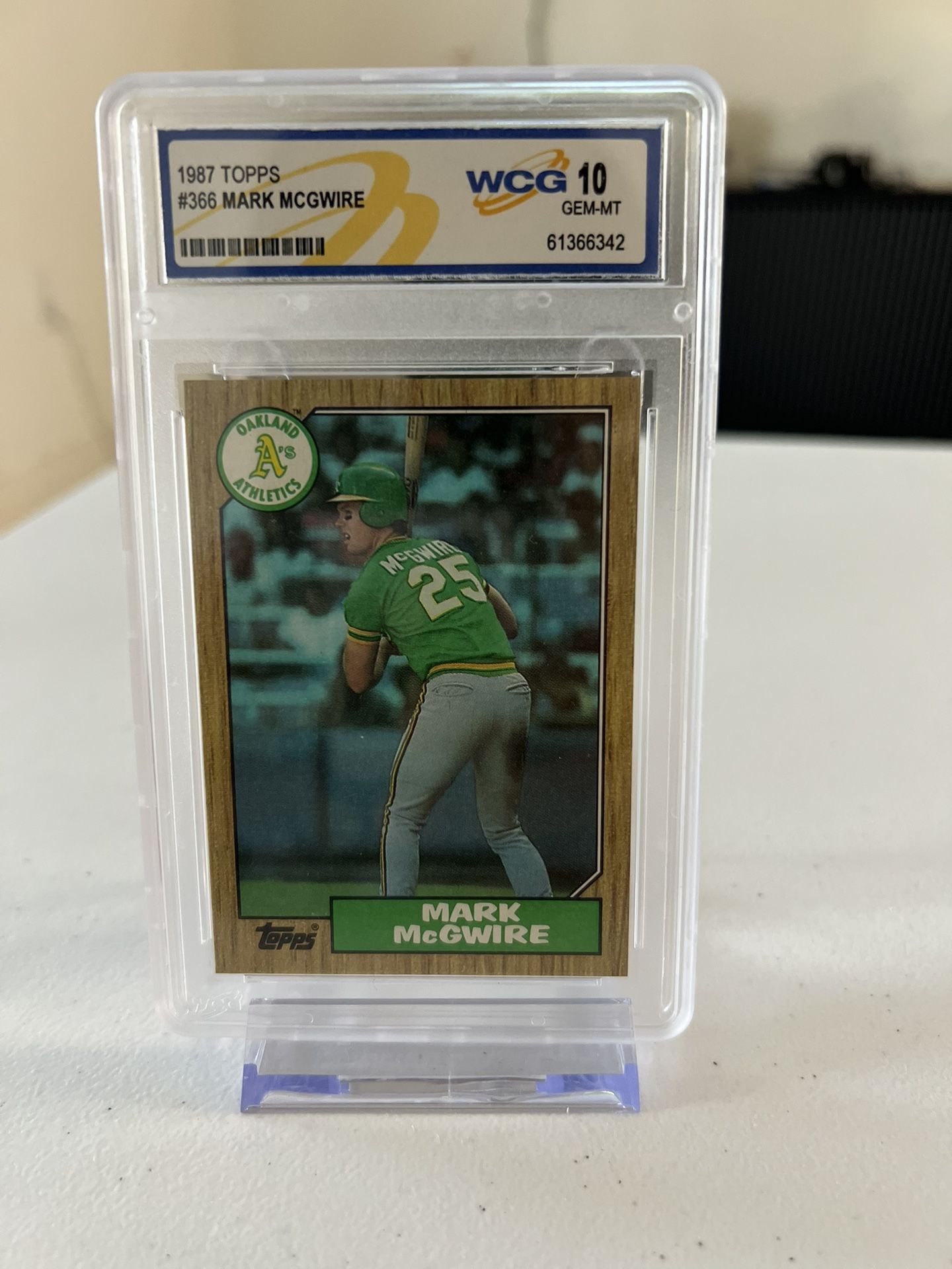 Baseball Card: 1987 Topps #366 Mark McGwire