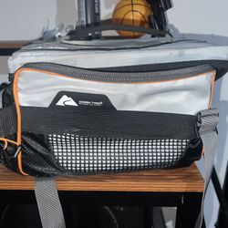 Fishing tackle bag with lures