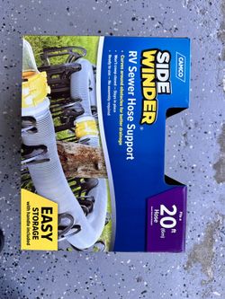 RV sewer hose support