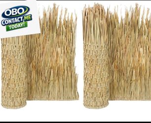 Nice! Set Of 2-New Open Box Forever Bamboo Eco-Friendly Mexican Thatch Rolls, 35” × 8’- OBO