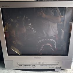 Crttv Sharp 27DV-S100 27-Inch TV-DVD-VCR Combo Works Beautifully 