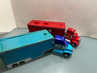 Disney Pixar Cars Mack and Dinoco Hauler Toy Trucks