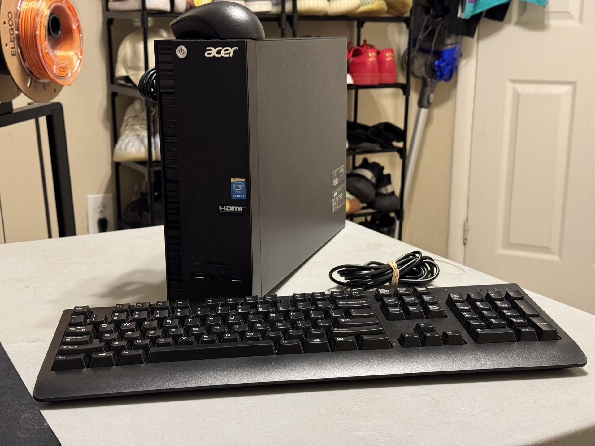 Acer aspire mini desktop computer i3 6gb ram 1tb HDD