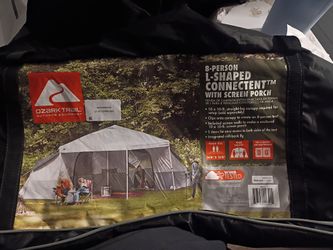 L shaped tent