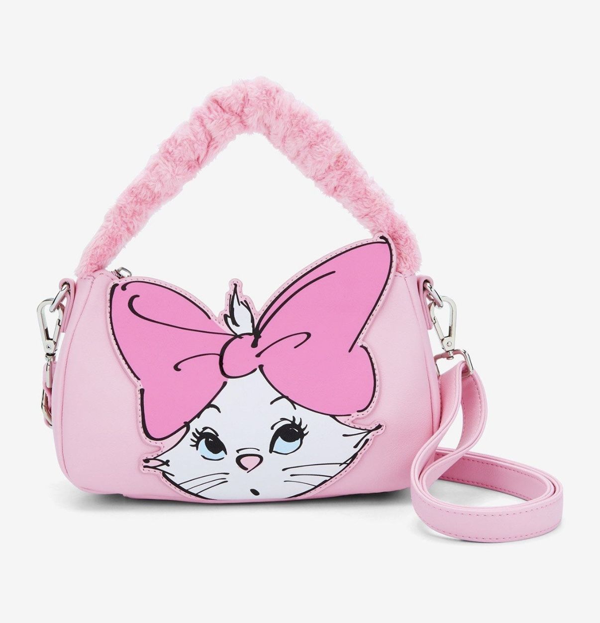 Loungefly Disney The Aristocats Marie Fuzzy Handle Crossbody Bag