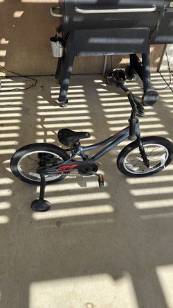 Giant animator bike with training wheels 16 inch