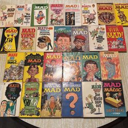 Vintage 27 Book Lot MAD MAGAZINE Paperbacks Books From 1960s