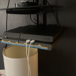 Ps4 With Two Chargers And Two Controllers