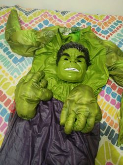 Hulk Halloween Costume with Mask and Gloves