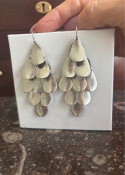 Silver Chandelier Drop Earrings