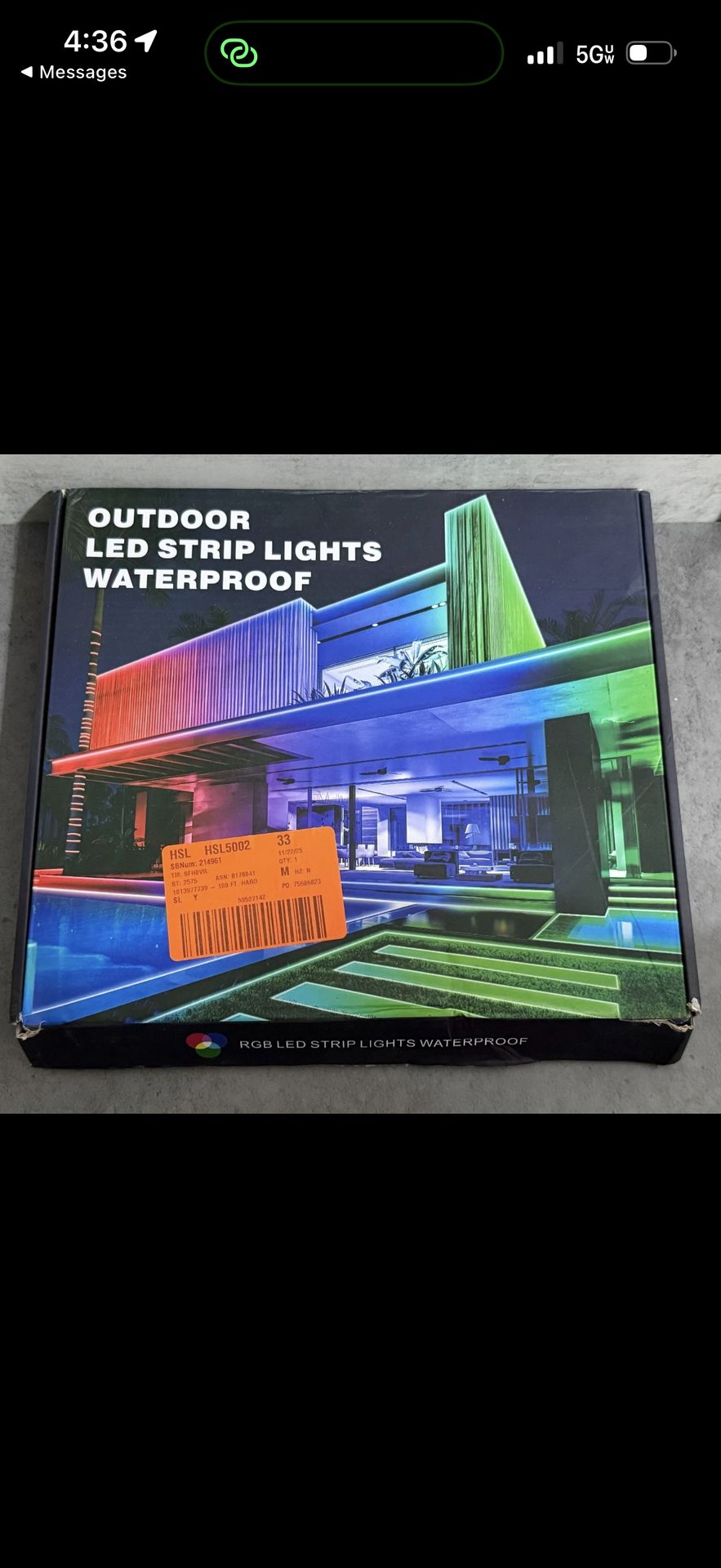 BIBIVIS 100 ft. Hardwired Music Sync Integrated LED RGB Exterior Led Strip Light