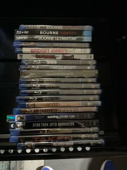 20 Brand new sealed Blu-ray movies all big hits Taken, Bourne Identity, Braveheart, Saving Private, etc