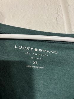 Lucky Brand Green T-Shirt Size XL