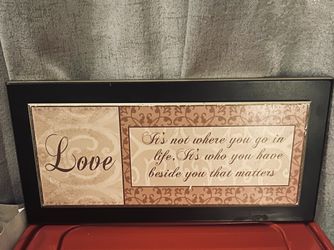 Love Inspirational Quote Wall Decor Sign