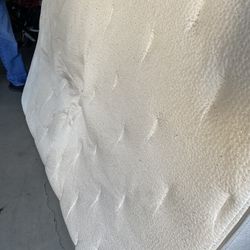 Queen Size Mattress And Wood Base