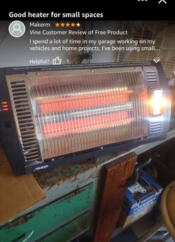 Shinic Electric Garage Heater with Remote, 1500W/750W Ceiling Mounted Radiant Quartz Heater with Work Light, 90° Rotation, 5 Mode Settings, Ideal for 