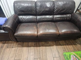 2  leather couches