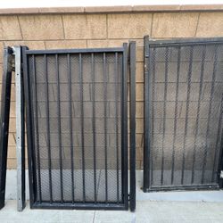 BLACK OUTSIDE HOUSE GATES