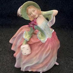 Vintage Royal Doulton Bone China Figurine “Autumn Breezes” HN 11 Glossy Finish
