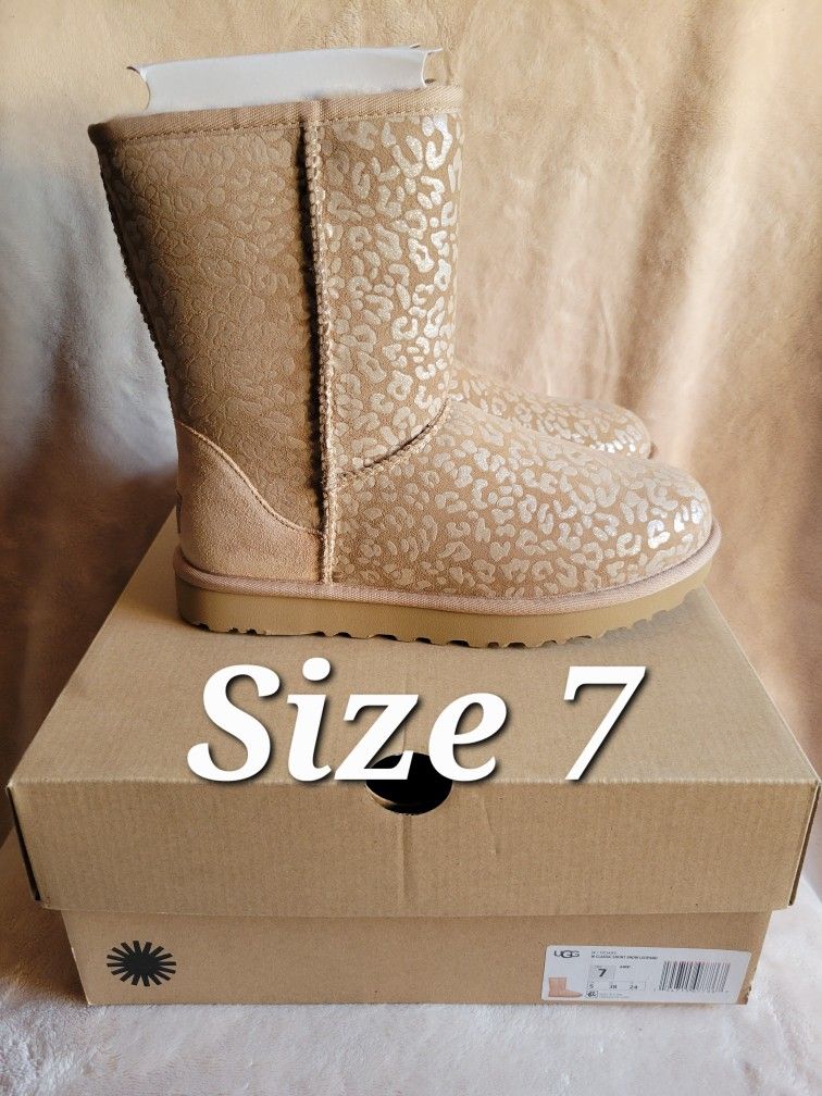 Women's UGG Classic Short Snow Leopard Boots