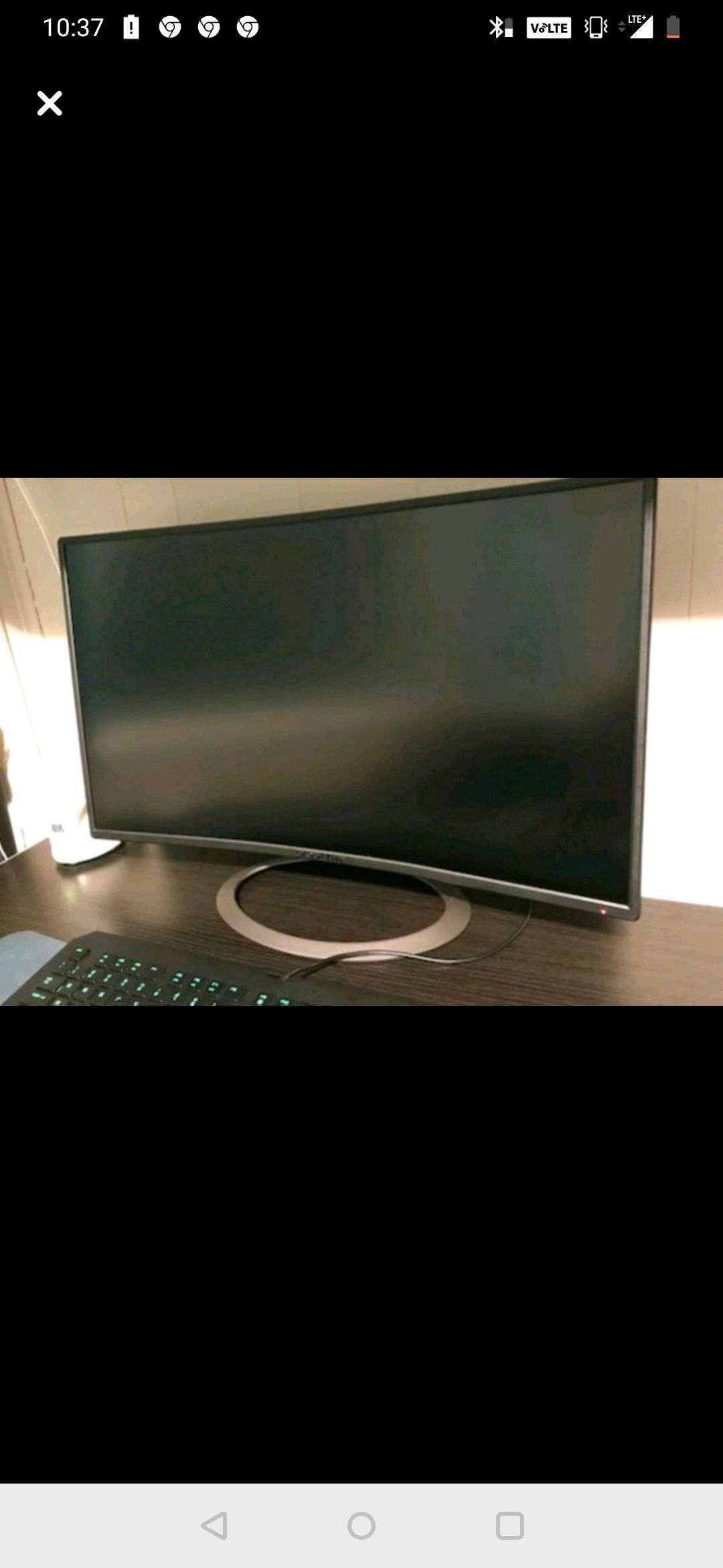 Sceptre 27" Curved 75Hz LED Monitor Full hd