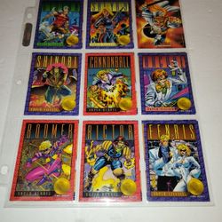 Lot Of 18 Old 1(contact info removed) Skybox Comic Book Cards  X-Men Marvel