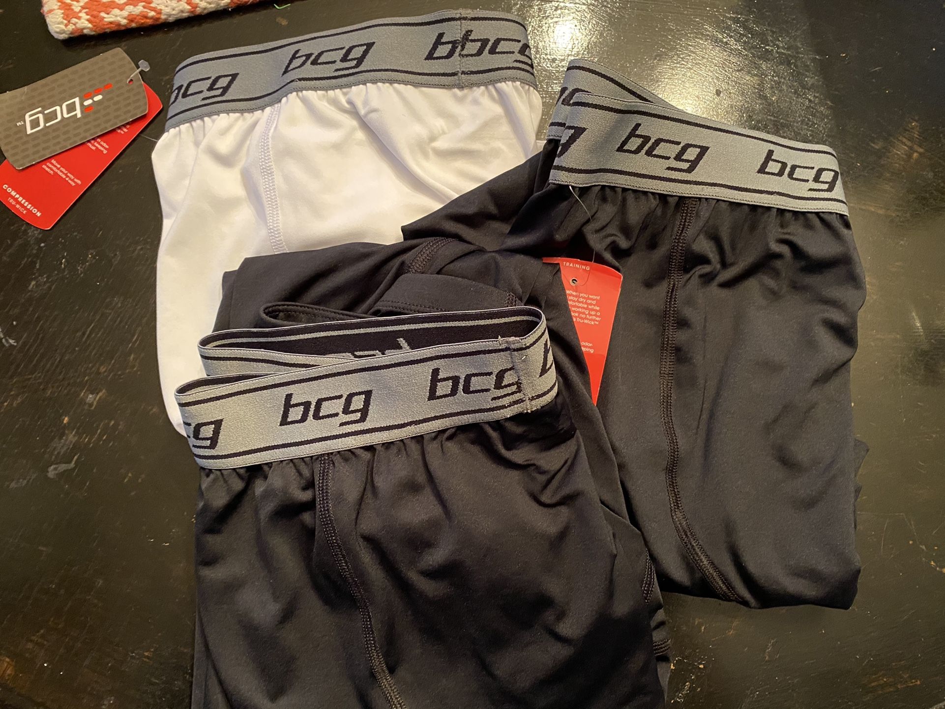 3 New BCG Athletic Compression Pants Size XL