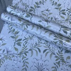 Soft green floral vines wallpaper (16)