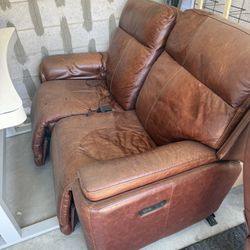 Love seat couch with middle console
