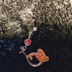 Baby Phat Pink Stone Belly Ring 