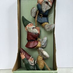 Hanging Garden Gnomes (6” Gnomes on 8’ Rope)