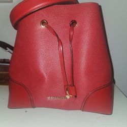Red Michael Kors Purse
