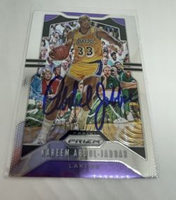 Kareem Abdul Jabbar Sport Card NBA Panini Prizm 2019-2020 Signed