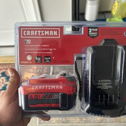 Craftsman 4.0 Ah LITHIUM ION BATTERY & CHARGER KIT. OBO