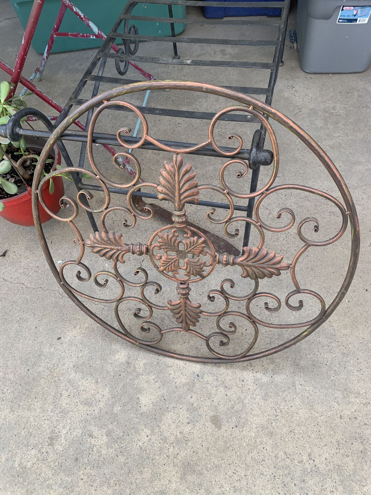Metal Mandala. About A Foot